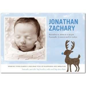  Winter Boy Birth Announcements   Frosted Reindeer Boy By 