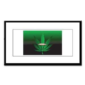    Small Framed Print Marijuana Joint and Leaf: Everything Else