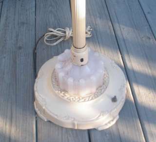 ANTIQUE OLD MARBLE LIGHT UP BASE BRASS FLOOR VICTORIAN CANDLESTICK 