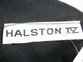HALSTON IV Vntg Black Long Sleeve Full Length Dress OS  
