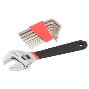 Task Force 2 Piece Adjustable Wrench and Hex Key Set
