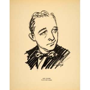 1938 Bing Crosby Singer Actor Henry Major Lithograph 