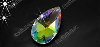 1pcs 39mm x23mm Clear Crystal AB Oval Bead Beads Charm Pendant 