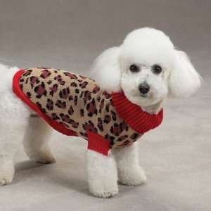  Z & Z Safari Sweater Sm Red Leopard: Pet Supplies