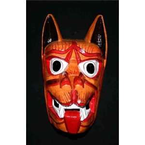   Mask Original Art Wood Sculpture WM_TIGER_LG2: Home & Kitchen