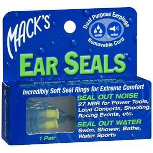  Special pack of 5 EAR PLUGS MACKS EAR SEALS 1PR Health 