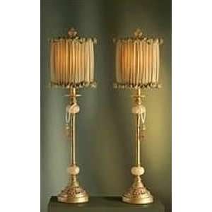  Kichler Set of 2 Golden Buffet Lamps