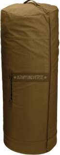 Coyote Brown Side Zipper Canvas Duffle Bag (25 x 42) (Item # 3439)