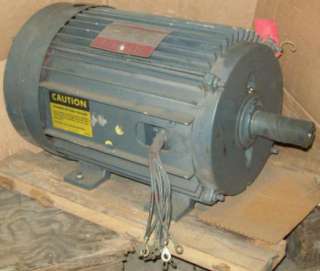 Lincoln 15 HP 3470 RPM TEFC 215T 230/460 Electric Motor  