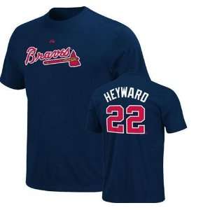  Jason Heyward #22 Atlanta Braves Name and Number T Shirt 