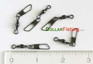 20 Size #7 Barrel Swivels with Safety Snaps 28 lb  