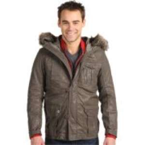 Diesel WIBISS Double Jacket Mens Army Green Red NEW395  