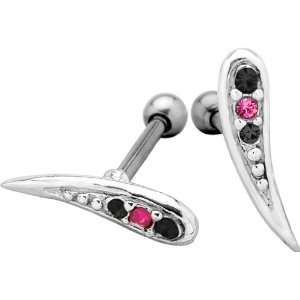   Cartilage Ear Stud Barbell   Cartilage Piercing LEFT EAR Jewelry