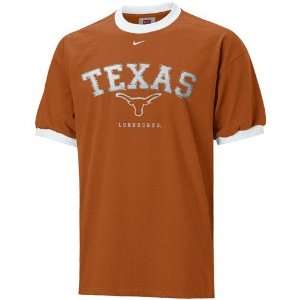  Nike Texas Longhorns Mens Cotton Art Logo T Shirt: Sports 