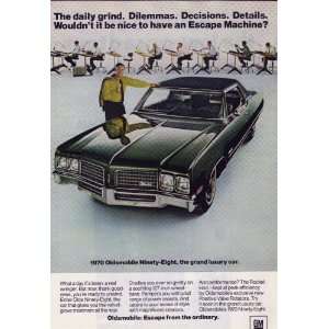  1970 Oldsmobile 98 Print Ad / Poster