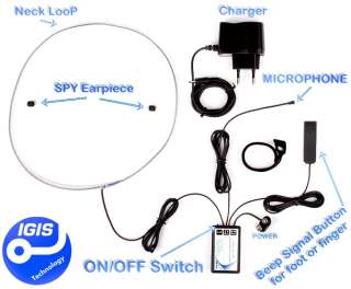   GSM EARPIECE with SOS SIGNAL BUTTON PROFESSIONAL EXAME CHEAT DEVICE