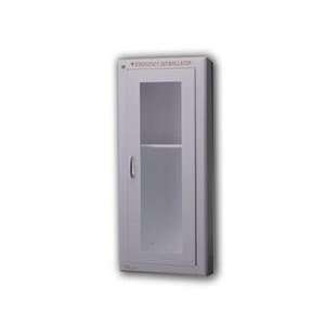  Tall AED Wall Cabinet Stainless Steel   No Alarm Health 