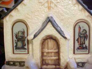 Hawthorne Hummel Bavarian Holiday Village Angels Duet Church Lighted 