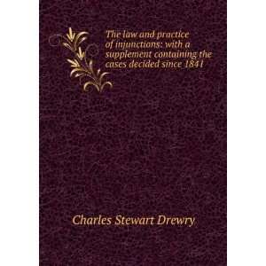   containing the cases decided since 1841 Charles Stewart Drewry Books