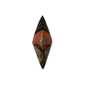  NOVICA Congolese wood African mask, Keeping Order Home 
