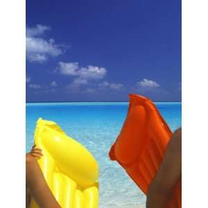  Couple with Air Matress, Maldives, Indian Ocean Landscape 