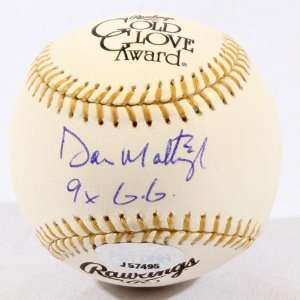   Signed Gold Glove Baseball w/ 9x GG   PSA/DNA   Autographed MLB Gloves