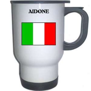  Italy (Italia)   AIDONE White Stainless Steel Mug 