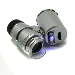 Mini 60X Microscope Lens LED UV Light For iPhone 4 4G  