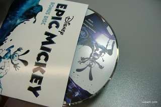 WII Disneys Epic Mickey Collectors Bonus DVD Disc NEW  