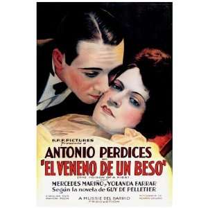11x 14 Poster.  El veneno de un beso  The poison of a kiss. Deccor 