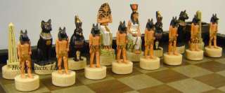 EGYPTIAN chess set 17 CASTLE Board EGYPT  