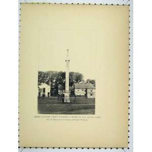   Stone Column Seven Dials Duchess York Weybridge Print