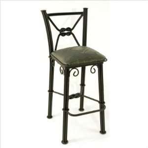  New World Trading WIBSwb16green Western Iron Barstool with 