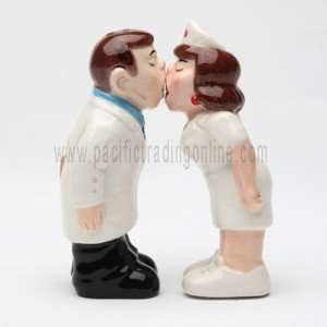   Magnetic Doctor And Nurse Salt And Pepper Shakers 