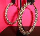 Earrings Basketball Wives inspired CZ Hoops Fashion Jew