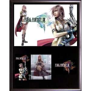 Final Fantasy XIII 13   Lightning   Collectible Plaque Series w/ Card 