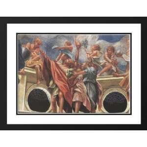 Correggio 38x28 Framed and Double Matted Assumption of the Virgin 