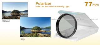 77mm CPL ND8 UV 3 Filter Set for Canon Pentax Nikon F9D  