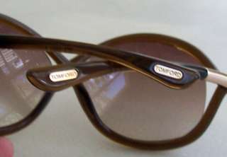 TOM FORD Sunglasses Whitney TF9 692 Brown Gradient Gold NEW 