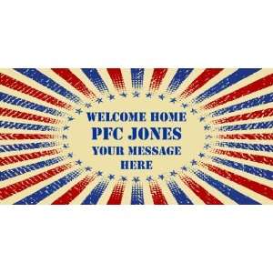  3x6 Vinyl Banner   Welcome Home PFC Jones 