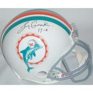 Larry Csonka Signed Helmet   Authentic with 170 Inscription  