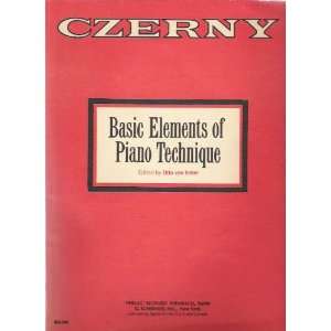  Basic Elements of Piano Technique Czerny, Otto von Irmer Books