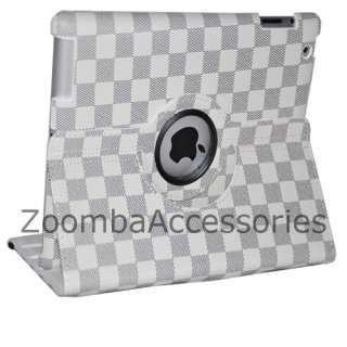 iPad 3rd/2 360° Stylish Rotating Magnetic PU Leather Case Smart Cover 