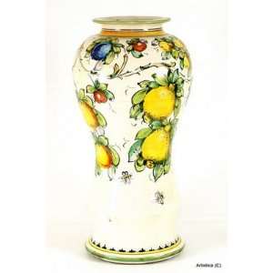    MAJOLICA: Montelupo shaped vase [#AL02/001 MAJ]: Home & Kitchen