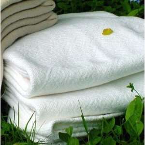  Sahara Twin White Cotton Bed Blanket BM 11C1T009: Home 