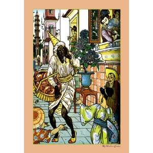  Aladdin and the Magic Lamp Illustration 24X36 Giclee Paper 