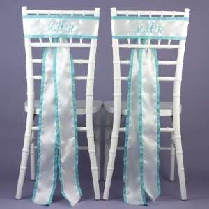   Chair Sashes   Wedding Reception Chair Decorations