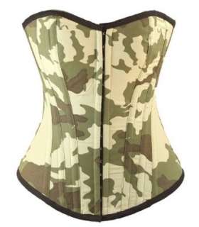  Military Camouflage Overbust Corset Clothing