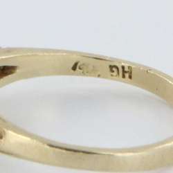 Vintage Estate Turquoise 14k Gold Ring Band Fine Heirloom Pre Owned 