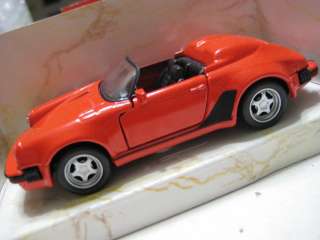 Maisto Porsche 911 Speedster 1989 1:38 Red Diecast NIB  